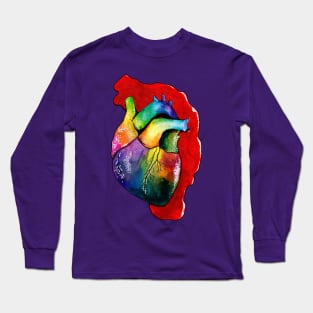 Rainbow Heart Long Sleeve T-Shirt